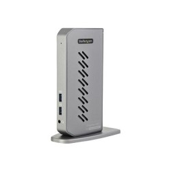 StarTech.com USB-C USB-A Dock, Hybrid Universal USB 3.0 Docking Station for USB-C or USB-A Laptop, Dual Monitor 4K 60Hz