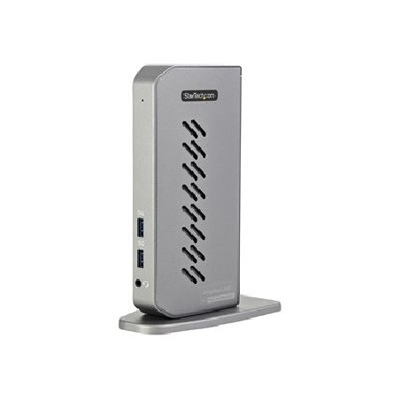 StarTech.com USB-C USB-A Dock, Hybrid Universal USB 3.0 Docking Station for USB-C or USB-A Laptop, Dual Monitor 4K 60Hz