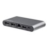 StarTech.com USB C Dock, 4K Dual Monitor DisplayPort, Mini Laptop Docking Station, 100W Power Delivery Passthrough, GbE, 2-Port