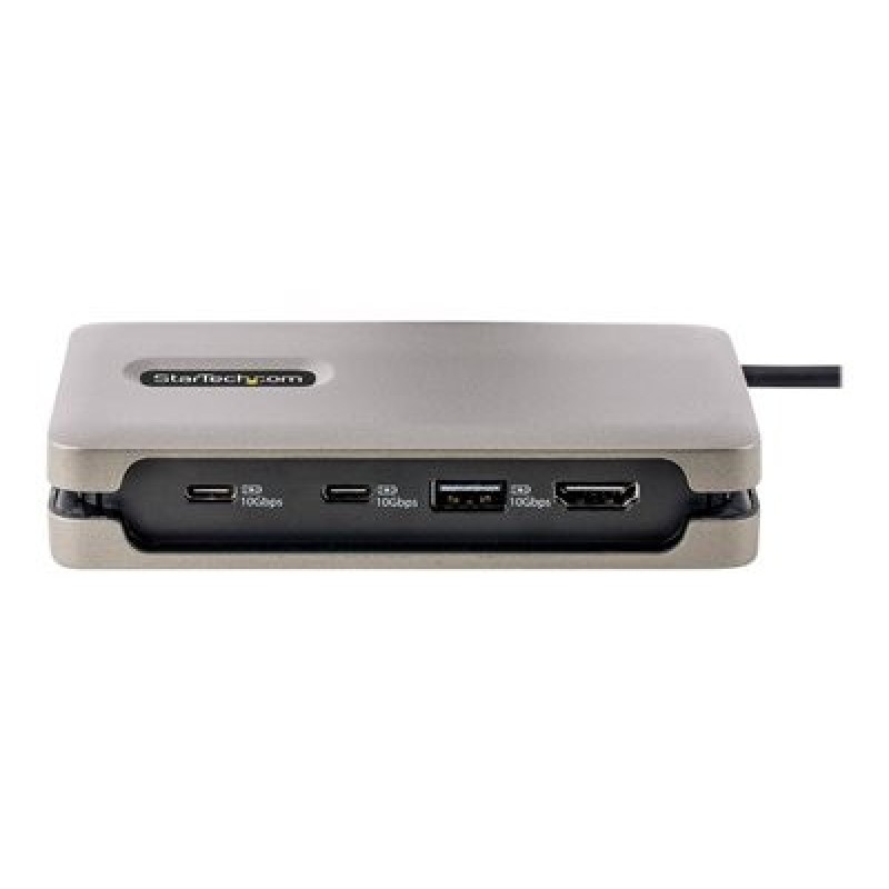 StarTech.com USB-C Multiport Adapter, 4K 60Hz HDMI 2.0b, HDR, USB 3.2 Gen 2 10Gbps Hub (2xUSB-C, 1xUSB-A), 100W PD