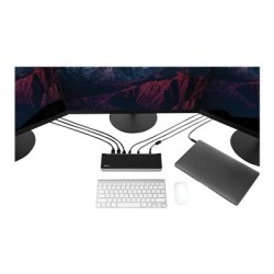 StarTech.com USB-C Dock, 4K Triple Monitor USB Type-C Docking Station with Dual DisplayPort & HDMI, 100W Power Delivery +