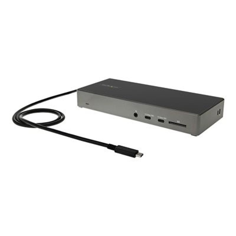 StarTech.com USB C Dock - Triple 4K Monitor USB Type-C Docking Station - 100W Power Delivery - DP 1.4 Alt Mode & DSC, 2x