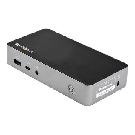 StarTech.com USB-C Dock, Dual Monitor 1080p HDMI Laptop Docking Station, 60W Power Delivery, 1x USB-C, 3x USB-A, Ethernet, Dual