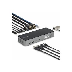 StarTech.com - Dokovací stanice - pro laptop - USB-C - 2 x DP, 2 x HDMI, USB-C - 2.5GbE - 140 Watt - kompatibilní s TAA