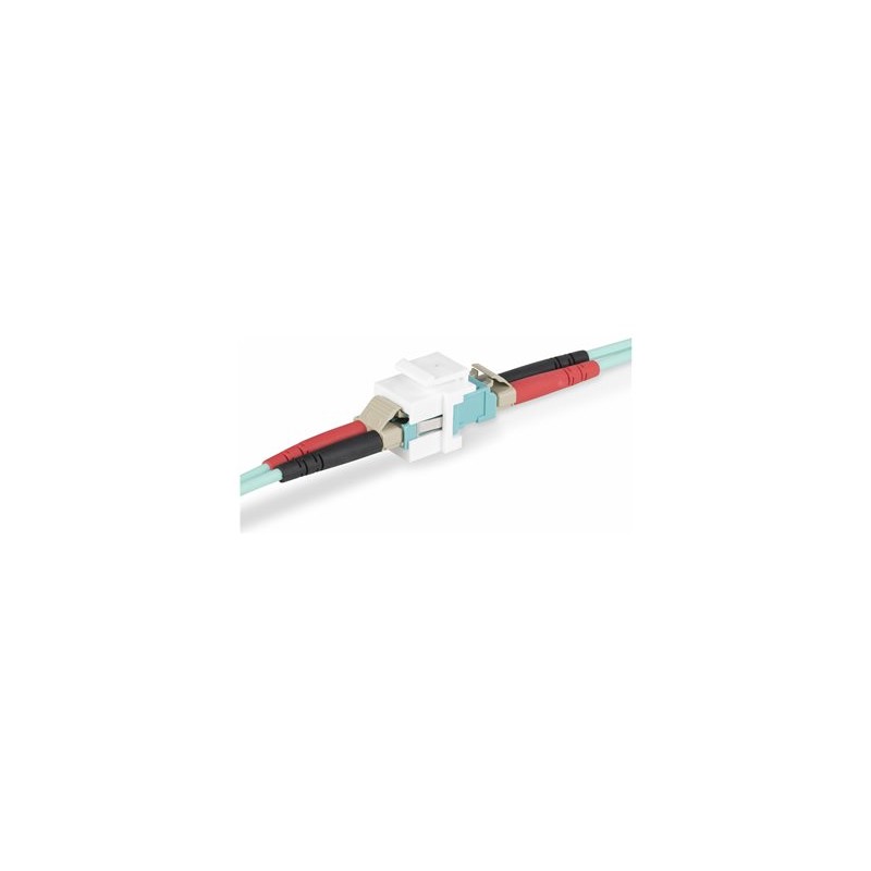 StarTech.com LC to LC Coupler, LC Fiber Coupler, LC/UPC Keystone Jack, Fiber Optic LC Keystone Coupler for Patch Panel - LC to