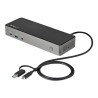 StarTech.com USB-C & USB-A Dock, Hybrid Universal Triple Monitor Laptop Docking Station w/ DisplayPort & HDMI 4K 60Hz, 85W