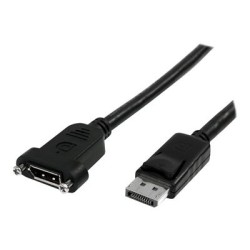 StarTech.com 3 ft / 91 cm 20 pin DP DisplayPort Extension Panel Mount Cable - DisplayPort to DisplayPort - Male to Female
