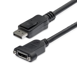 StarTech.com 3 ft. (0.9 m) Displayport Male to Female Cable - Mounting - Latched Connectors - DisplayPort - DP Monitor Cable