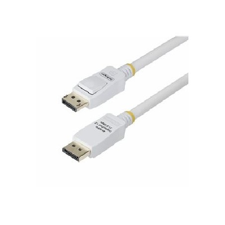StarTech.com 6ft White VESA Certified DisplayPort 1.2 Cable with Latches - Kabel DisplayPort - DisplayPort (M) s jazýckem do