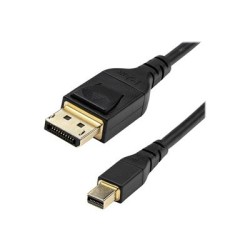 StarTech.com 3ft (1m) VESA Certified Mini DisplayPort to DisplayPort 1.4 Cable, 8K 60Hz HBR3 HDR, Super UHD mDP to DP 1.4 Cord