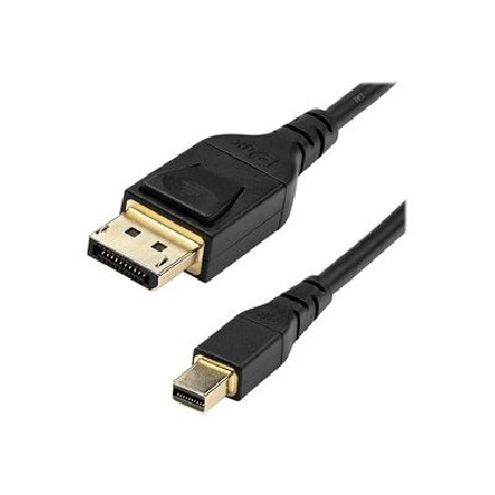 StarTech.com 6ft (2m) VESA Certified Mini DisplayPort to DisplayPort 1.4 Cable, 8K 60Hz HBR3 HDR, Super UHD mDP to DP 1.4 Cord