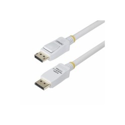 StarTech.com 10ft White VESA Certified DisplayPort 1.2 Cable with Latches - Kabel DisplayPort - DisplayPort (M) s jazýckem do