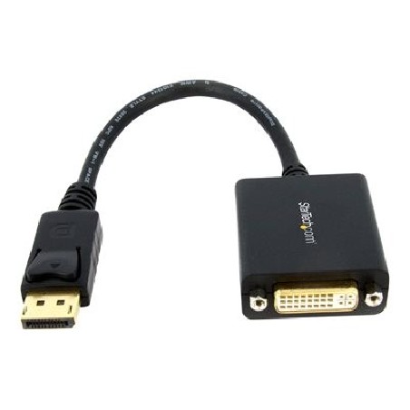 StarTech.com DisplayPort to DVI-D Adapter - 1920x1200 - Passive DVI Video Converter with Latching DP Connector (DP2DVI2)