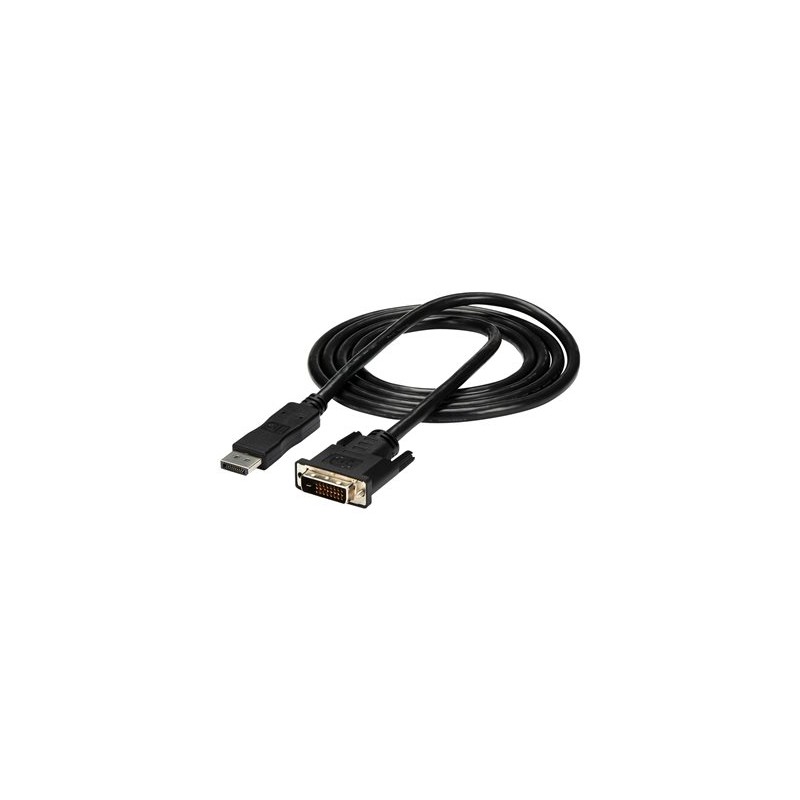 StarTech.com 6ft / 1.8m DisplayPort to DVI Cable - 1920x1200 - DVI Adapter Cable - Multi Monitor Solution for DP to DVI Setup