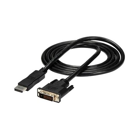 StarTech.com 6ft / 1.8m DisplayPort to DVI Cable - 1920x1200 - DVI Adapter Cable - Multi Monitor Solution for DP to DVI Setup