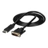 StarTech.com 6ft / 1.8m DisplayPort to DVI Cable - 1920x1200 - DVI Adapter Cable - Multi Monitor Solution for DP to DVI Setup