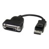 StarTech.com DisplayPort to DVI Adapter - Active Conversion - 1920x1200 - DP to DVI Single Link Converter for DVI-D Display