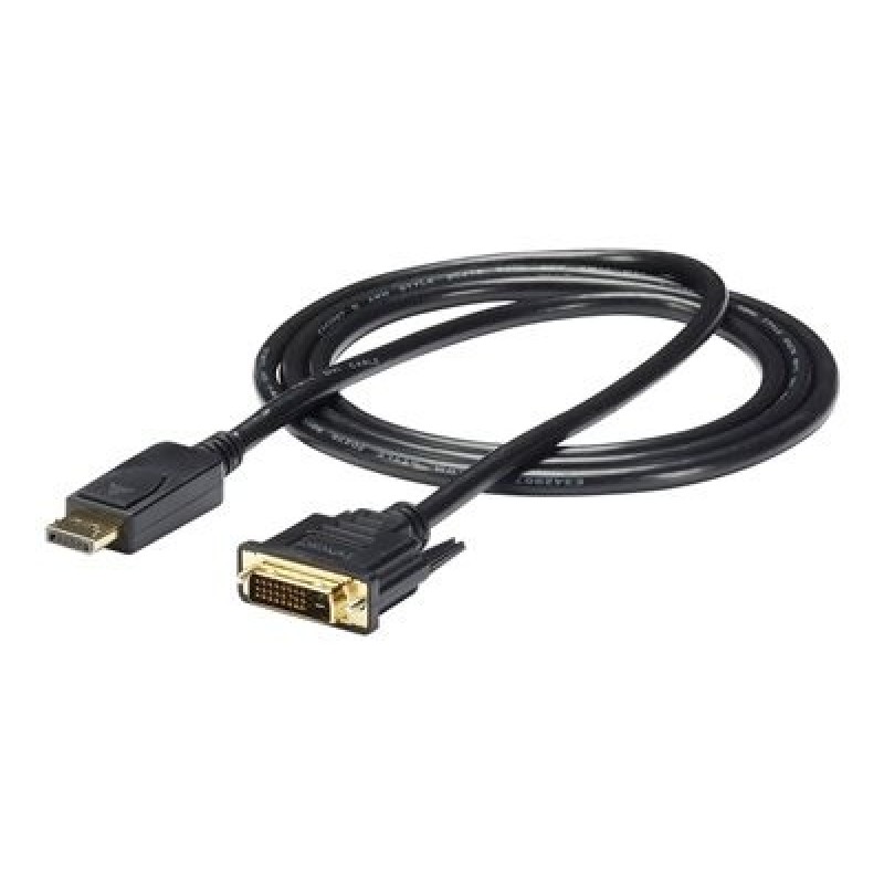 StarTech.com DisplayPort to DVI Cable - 6ft / 2m - 1920 x 1200 - M/M ? DP to DVI Adapter Cable ? Passive DisplayPort Monitor