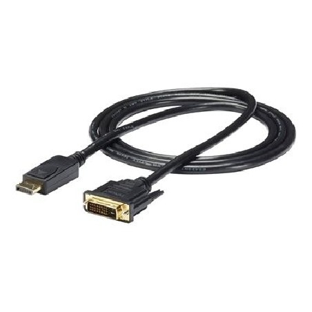 StarTech.com DisplayPort to DVI Cable - 6ft / 2m - 1920 x 1200 - M/M ? DP to DVI Adapter Cable ? Passive DisplayPort Monitor