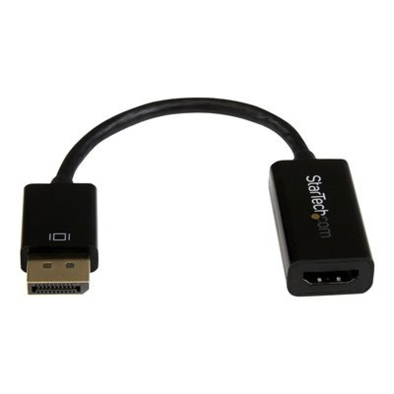 StarTech.com DisplayPort 1.2 to HDMI Adapter - 4K 30Hz - Active Audio Video Converter for DP laptop computers and HDMI Monitor