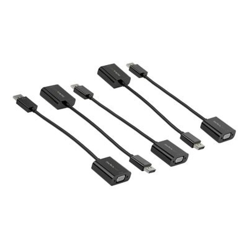 StarTech.com 5-Pack DisplayPort to VGA Adapter, DisplayPort 1.2 HBR2 to VGA Active Adapter, Digital DP to Analog VGA Video