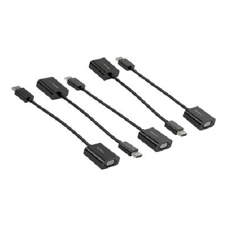 StarTech.com 5-Pack DisplayPort to VGA Adapter, DisplayPort 1.2 HBR2 to VGA Active Adapter, Digital DP to Analog VGA Video