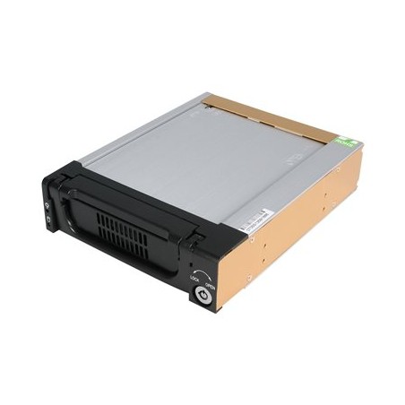 StarTech.com 5.25 in Rugged SATA Hard Drive Mobile Rack Drawer - Aluminum Removable Hard Drive Bay (DRW150SATBK) - Skladovací