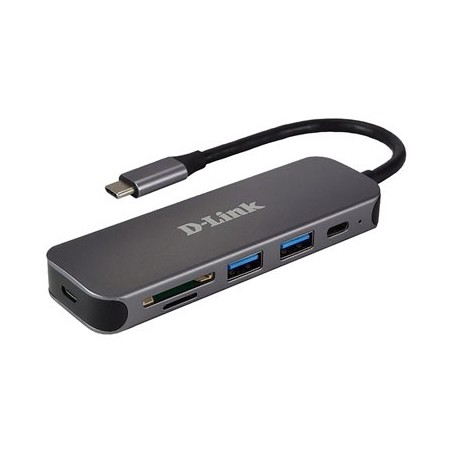 D-Link DUB-2325 USB-C Hub with SD/microSD Card Reader, 2x USB3.0