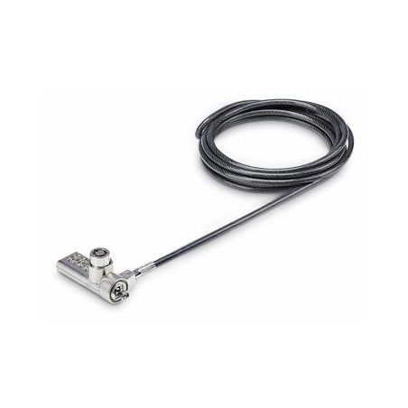 StarTech.com 10-Pack Dual-Access Laptop Lock, 6.5ft (2m) Keyed Alike and Combination Security Cable Lock for K-Slot Devices