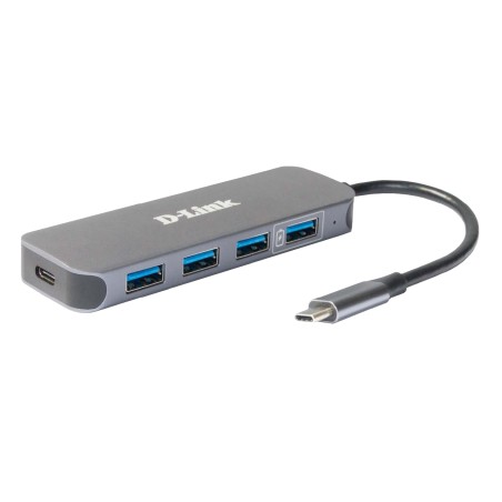 D-Link DUB-2340 - Rozbočovač - 4 x SuperSpeed USB 3.0 + 1 x USB-C (napájení) - desktop