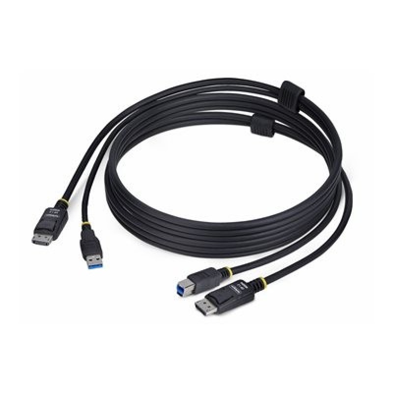 StarTech.com 6ft (1.8m) DisplayPort and USB 5Gbps KVM Cable - Kabel klávesnice / videa / myši (KVM) - USB typ A, DisplayPort