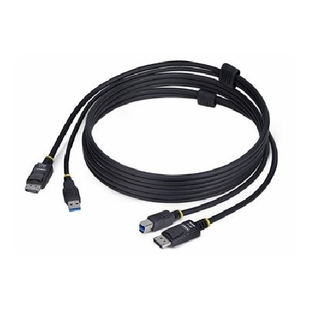 StarTech.com 6ft (1.8m) DisplayPort and USB 5Gbps KVM Cable - Kabel klávesnice / videa / myši (KVM) - USB typ A, DisplayPort