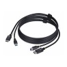 StarTech.com 6ft (1.8m) DisplayPort and USB 5Gbps KVM Cable - Kabel klávesnice / videa / myši (KVM) - USB typ A, DisplayPort