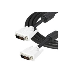 StarTech.com 2m DVI-D Dual Link Cable - Male to Male DVI-D Digital Video Monitor Cable - 25 pin DVI-D Cable M/M Black 2 Meter