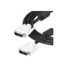 StarTech.com 2m DVI-D Dual Link Cable - Male to Male DVI-D Digital Video Monitor Cable - 25 pin DVI-D Cable M/M Black 2 Meter
