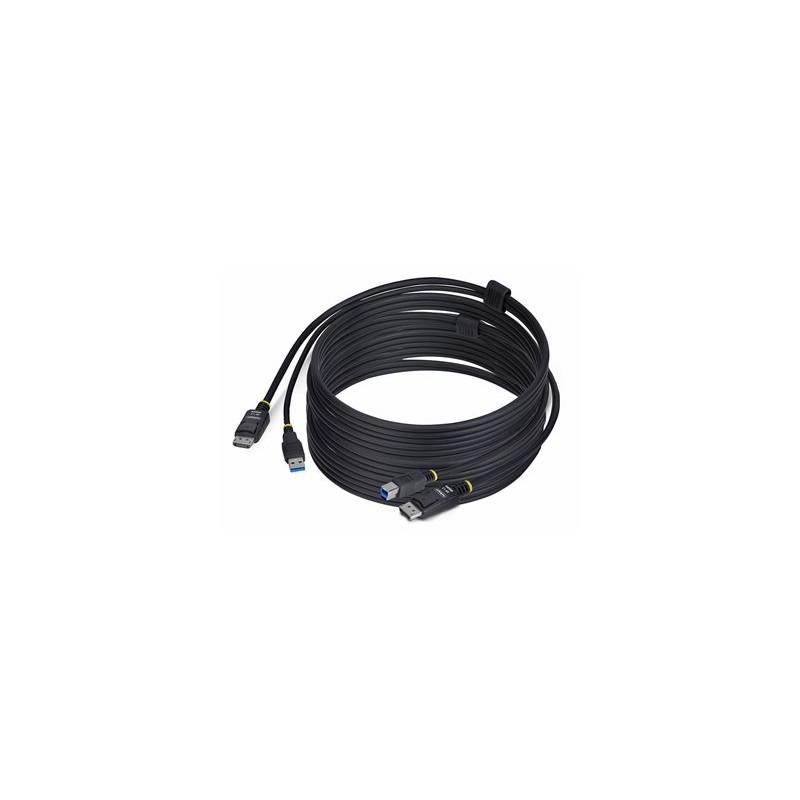 StarTech.com 10ft (3m) DisplayPort and USB 5Gbps KVM Cable - Kabel klávesnice / videa / myši (KVM) - USB typ A, DisplayPort (M)