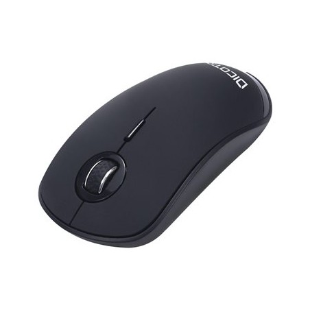 DICOTA Silent - V2 - myš - pravák a levák - optický - 3 tlačítka - bezdrátový - 2.4 GHz - bezdrátový přijímač USB - černá