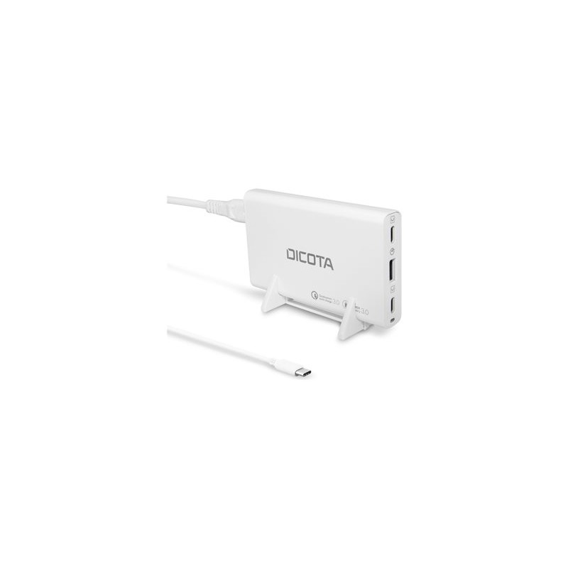 DICOTA - Síťový adaptér - univerzální - 65 Watt - PD 3.0, QC 4.0+ - 3 výstupní konektory (2 x USB-C, USB) - na kabelu: USB-C