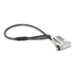 DICOTA - Bezpečnostní kabelový zámek - univerzální, mini - stříbrná - 30 cm D32050
