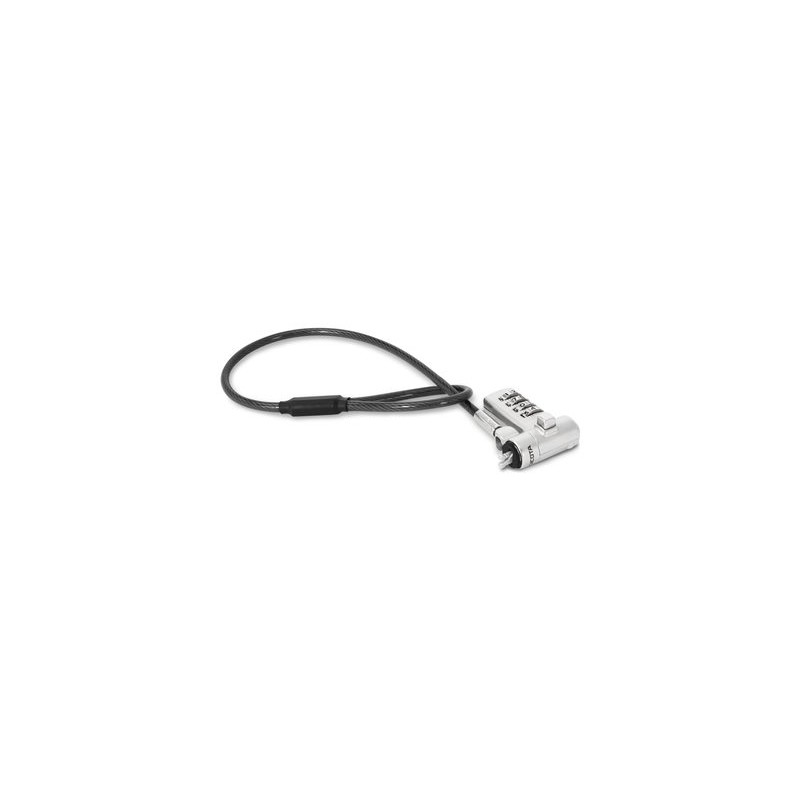 DICOTA - Bezpečnostní kabelový zámek - univerzální, mini - stříbrná - 30 cm D32050