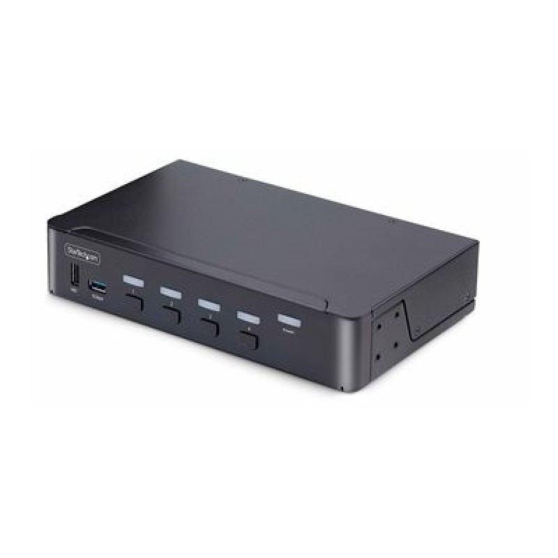 StarTech.com 4-Port DisplayPort 1.4 KVM Switch, 8K 60Hz / 4K 144Hz, 2x USB 3.0 Ports, 4x USB 2.0 Ports, Hotkey Switching, TAA