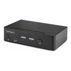StarTech.com 2-Port DisplayPort KVM Switch, 8K 60Hz / 4K 144Hz, Single Display, DP 1.4, 2x USB 3.0 Ports, 4x USB 2.0 HID Ports