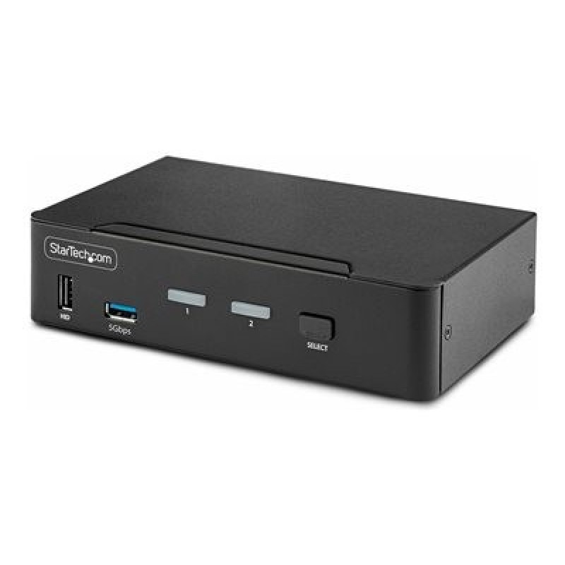 StarTech.com 2-Port DisplayPort KVM Switch, 8K 60Hz / 4K 144Hz, Single Display, DP 1.4, 2x USB 3.0 Ports, 4x USB 2.0 HID Ports