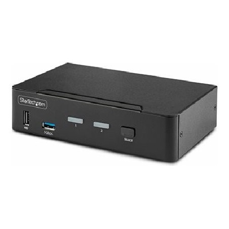 StarTech.com 2-Port DisplayPort KVM Switch, 8K 60Hz / 4K 144Hz, Single Display, DP 1.4, 2x USB 3.0 Ports, 4x USB 2.0 HID Ports