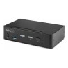 StarTech.com 2-Port DisplayPort KVM Switch, 8K 60Hz / 4K 144Hz, Single Display, DP 1.4, 2x USB 3.0 Ports, 4x USB 2.0 HID Ports