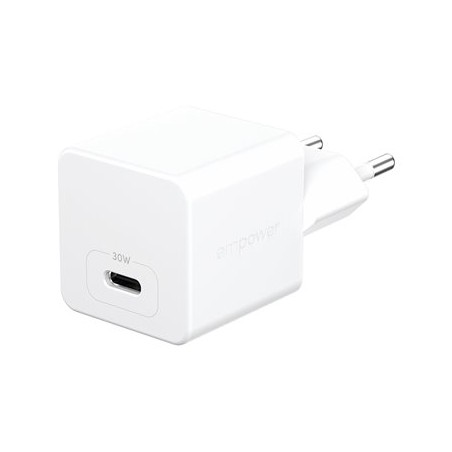 empower by PanzerGlass - Sítový adaptér - 30 Watt - napájení Power Delivery 3.1 (USB-C) - stríbrne bílá