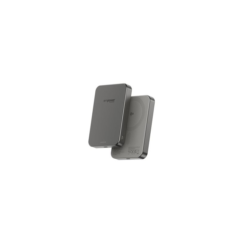 PanzerGlass empower bezdrátová Qi2 powerbanka 10000 mAh, MagSafe, grey