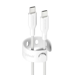 empower - USB kabel - USB-C (M) do USB-C (M) - USB 2.0 - 48 V - 5 A - 1.2 m - Fast Power Charging (240W) - stríbrne bílá
