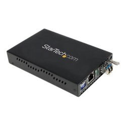StarTech.com 1000 Mbps Gigabit Single-Mode Copper to Fiber Media Converter - Ethernet (1000Base-T) to LC Fiber Converter