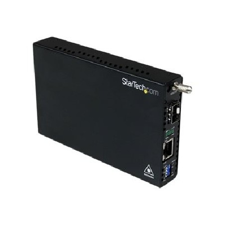 StarTech.com Gigabit Ethernet Fiber Media Converter with Open SFP Slot - Fiber to Ethernet Converter - Gigabit Ethernet Media
